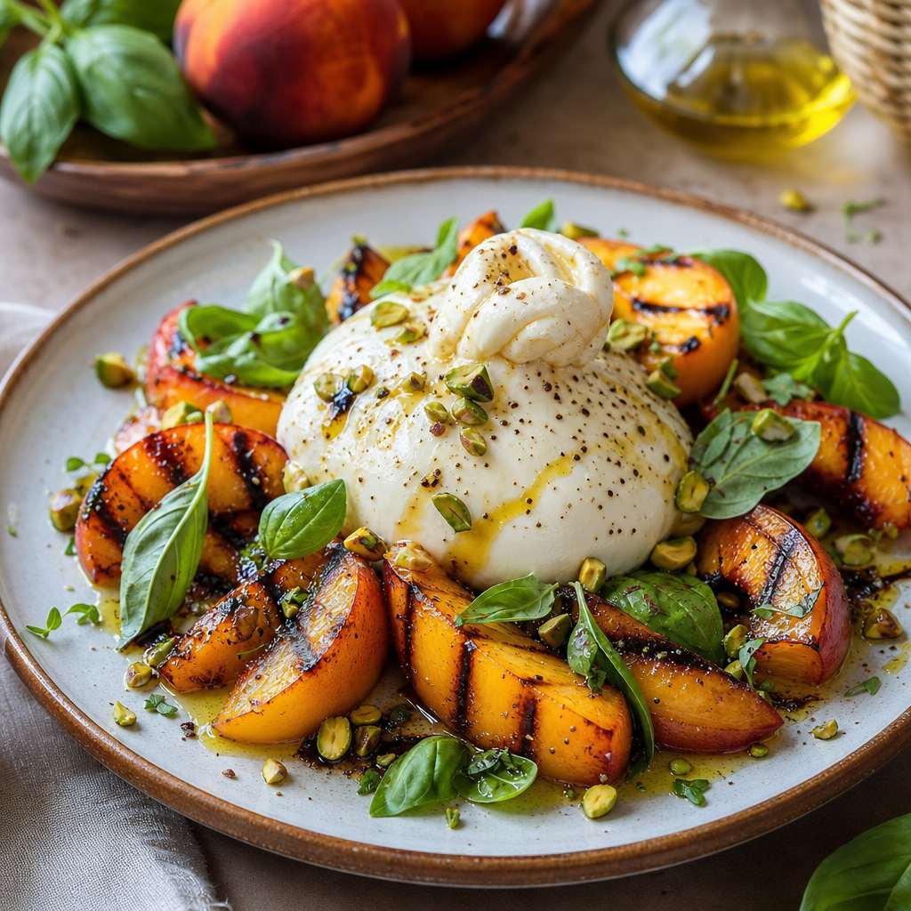 Yaz Izgarasında Şeftali & Burrata — Pratik Teknikler ve Şık Sunum