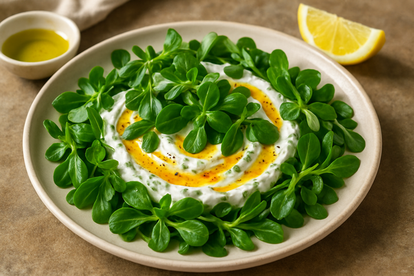 İlkbaharın Serinliği: Semizotu ve Yoğurtlu Salata