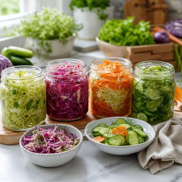 Yaz İçin 4 Haftalık Hızlı Fermente Salata Planı