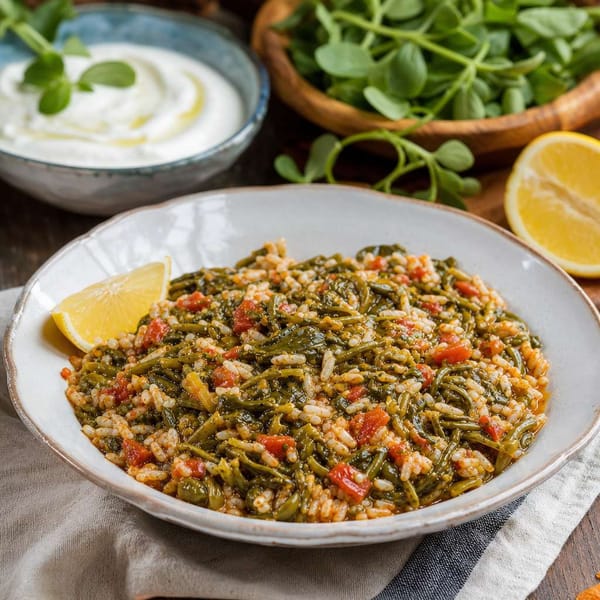 Semizotu Yemeği: Pirinçli, Domatesli ve Limonlu Ev Tarifi